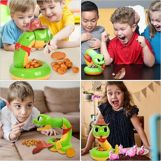 Multiplayer Electric Rattlesnake |Scary Hand Biting Game Classic Family Interactive Toys