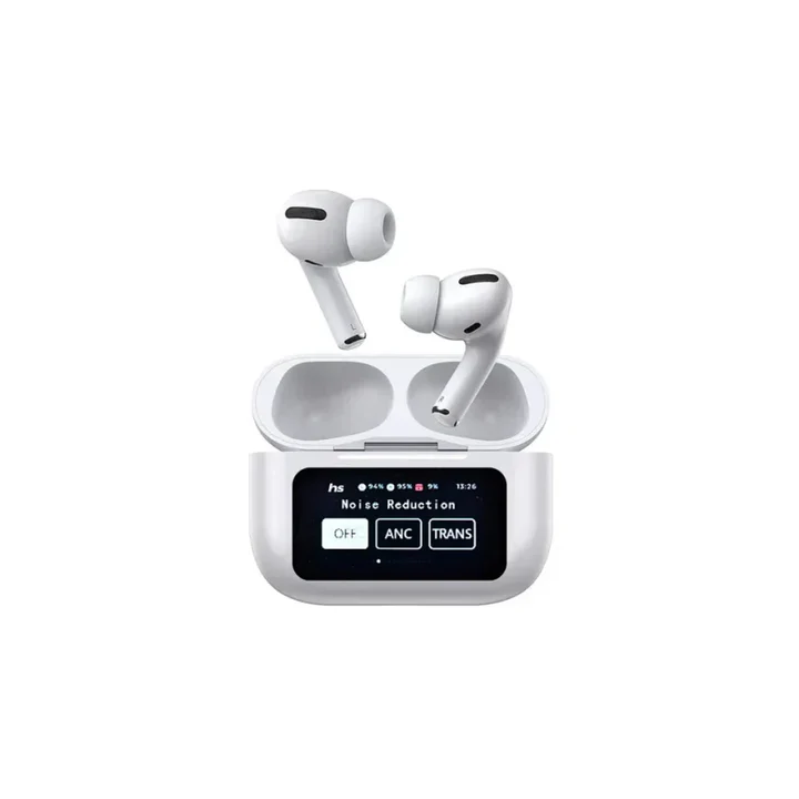 AirPods Pro A9 β Wireless Bluetooth Earbuds with Dual Noise Reduction (ANC + ENC), Battery Display & Smart Touch Control