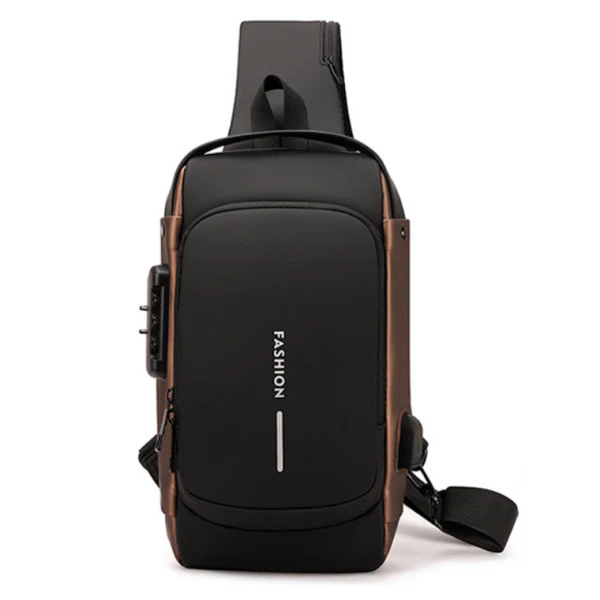 Water Resistant Mens Oxford Cloth Leisure Crossbody Bag