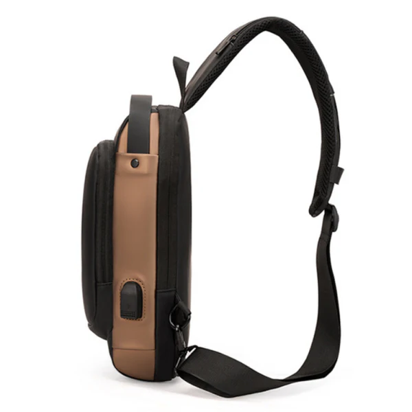 Water Resistant Mens Oxford Cloth Leisure Crossbody Bag