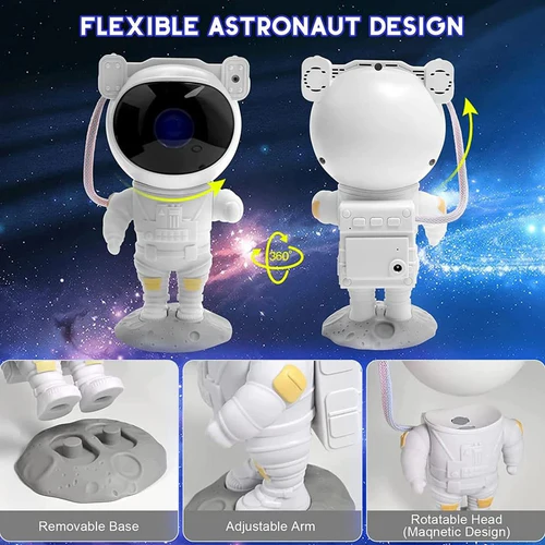 Astronaut Galaxy Star LED Projector Night Light With Remote Control