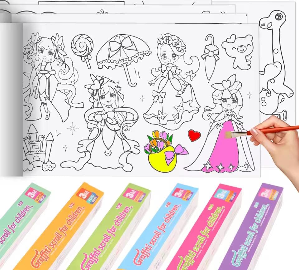 Children's Drawing Roll, Coloring Paper Roll for Kids