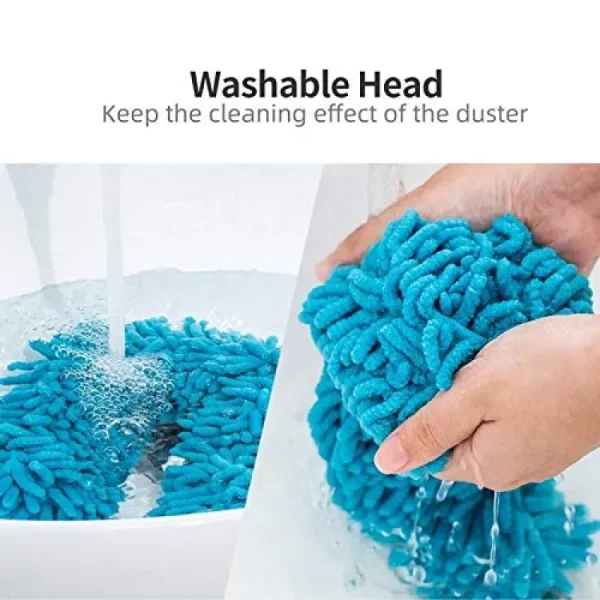 Foldable Multipurpose Microfiber Ceiling Fan Duster with Extendable Handle β 360Β° Rotating Cleaning Brush for Home, Ceiling, Walls & Furniture