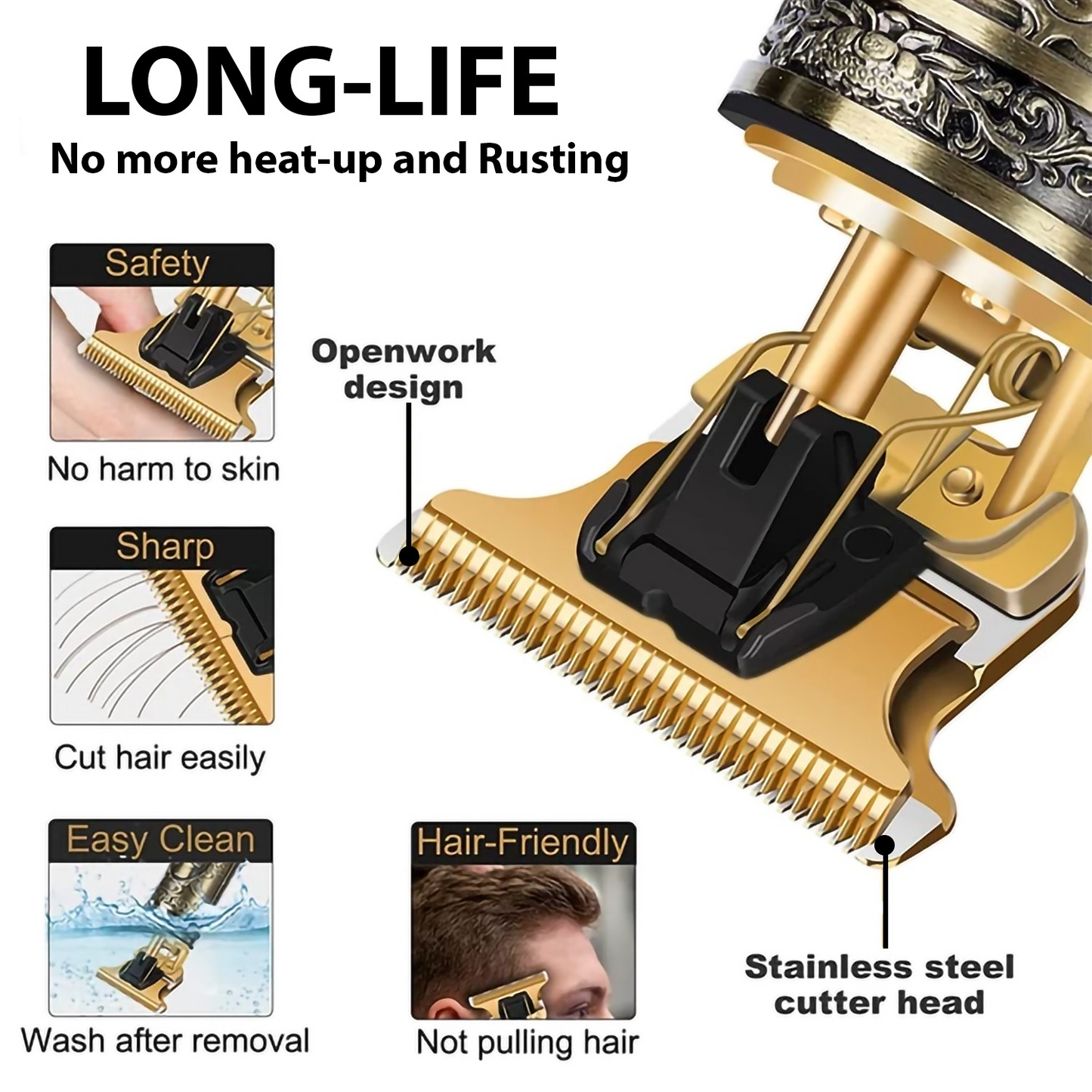 Hair Trimming Vintage T9 Electric Hair Clipper