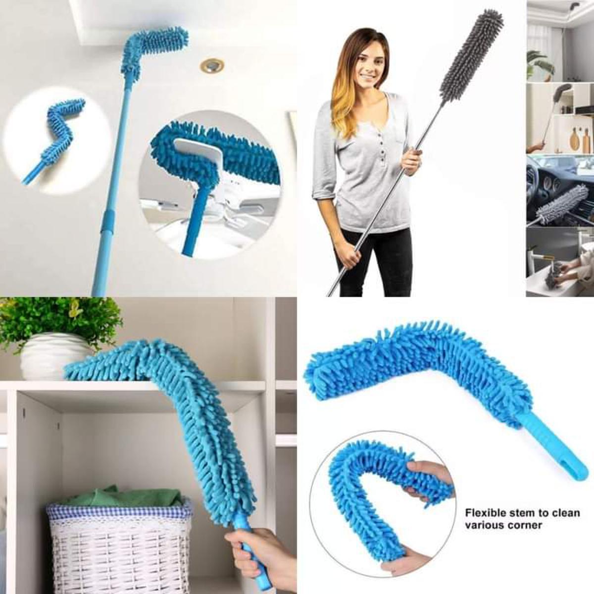 Foldable Multipurpose Microfiber Ceiling Fan Duster with Extendable Handle β 360Β° Rotating Cleaning Brush for Home, Ceiling, Walls & Furniture