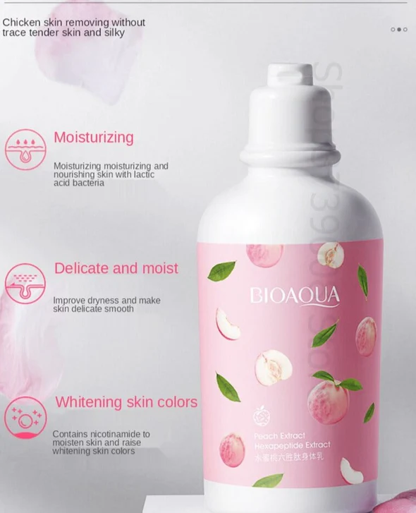 BIOAQUA PEACH EXTRACT HEXAPEPTIDE EXTRACT BODY LOTION 250G