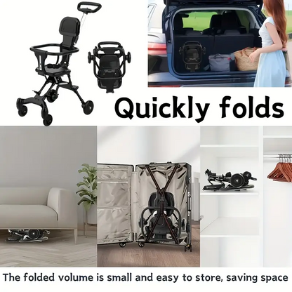 Compact Travel Baby Stroller – Lightweight, Foldable, Airplane Cabin Friendly