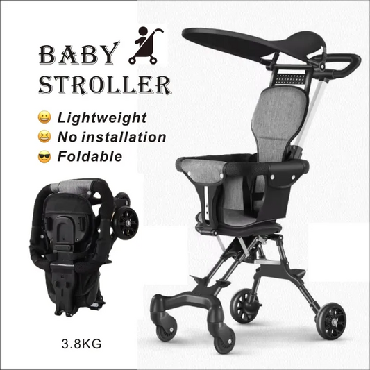 Compact Travel Baby Stroller – Lightweight, Foldable, Airplane Cabin Friendly