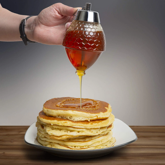 200ml Acrylic Honey & Syrup Dispenser with Stand