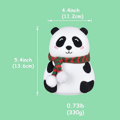 Big Panda Night Light LED Silicone Squishy Animal Lamp for Kids