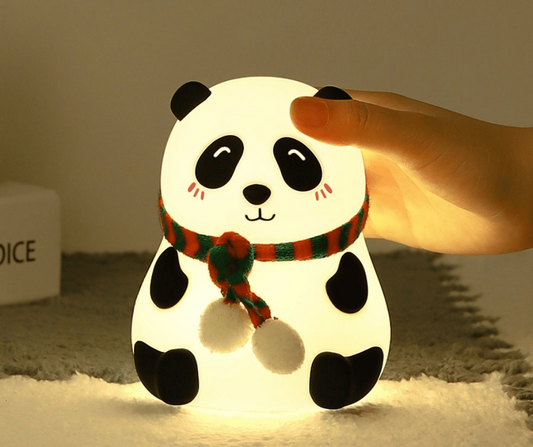 Big Panda Night Light LED Silicone Squishy Animal Lamp for Kids