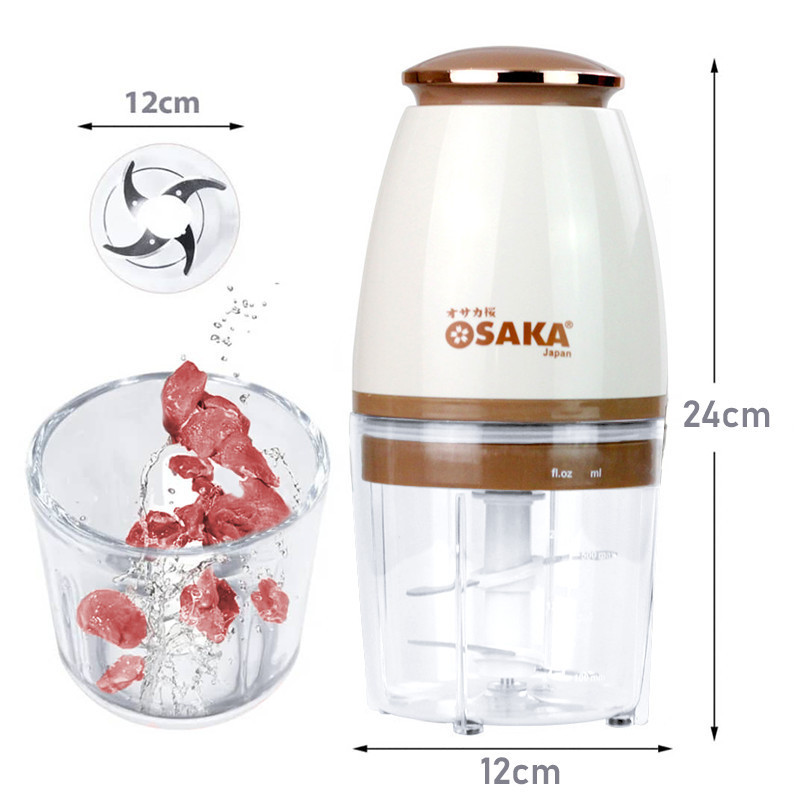 700mL Electric Food Chopper Capsule Cutter – Multi-Function Spin Blender, Ice Grinder, Mixer, Mincer, Masher & Juicer for Kitchen Use