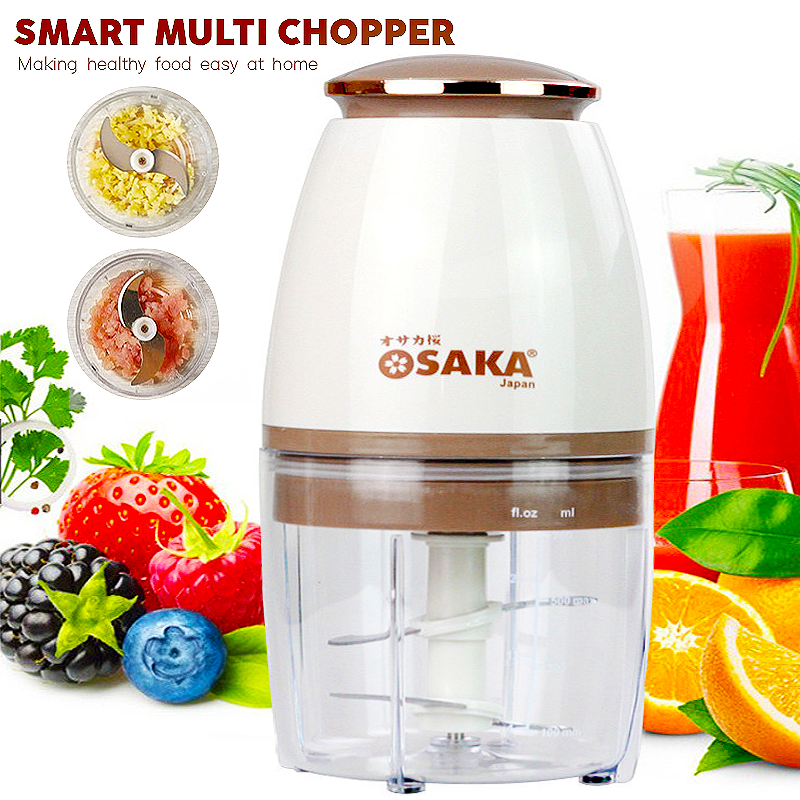 700mL Electric Food Chopper Capsule Cutter – Multi-Function Spin Blender, Ice Grinder, Mixer, Mincer, Masher & Juicer for Kitchen Use