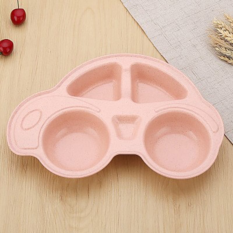 Happier Toddler Infant Baby Dishes Cartoon Car Shape plate