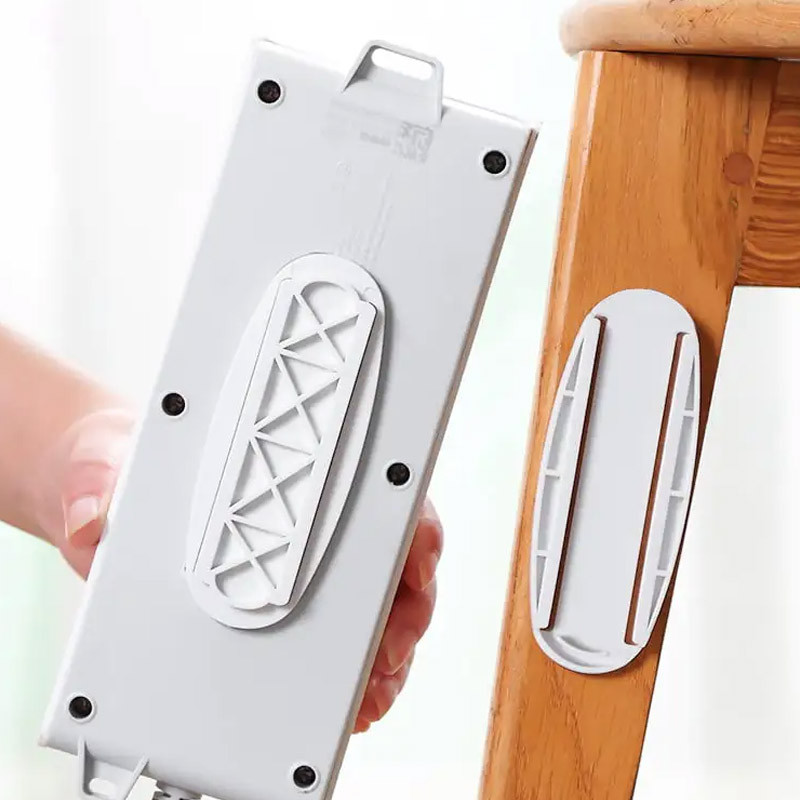 Self-Adhesive Socket Fixer | Power Strip Fixator | Wall-Mounted & Punch-Free Organizer