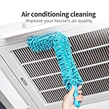 Foldable Multipurpose Microfiber Ceiling Fan Duster with Extendable Handle – 360° Rotating Cleaning Brush for Home, Ceiling, Walls & Furniture