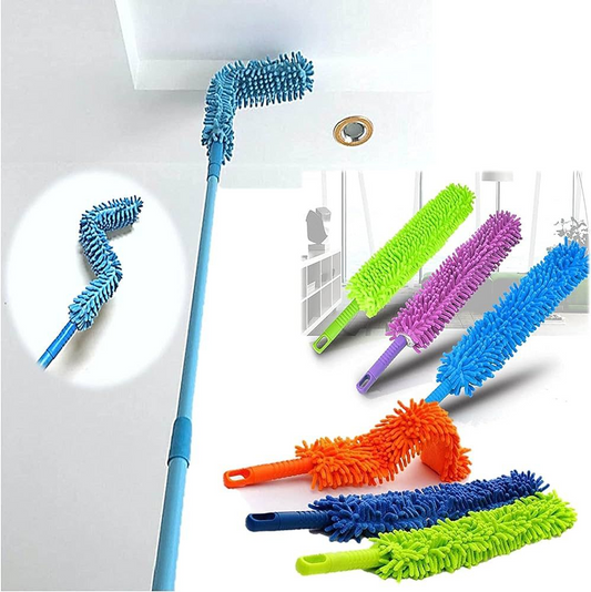 Foldable Multipurpose Microfiber Ceiling Fan Duster with Extendable Handle – 360° Rotating Cleaning Brush for Home, Ceiling, Walls & Furniture