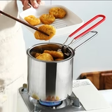 Stainless Steel Deep Frying Pot with Oil Draining Rack & Lid