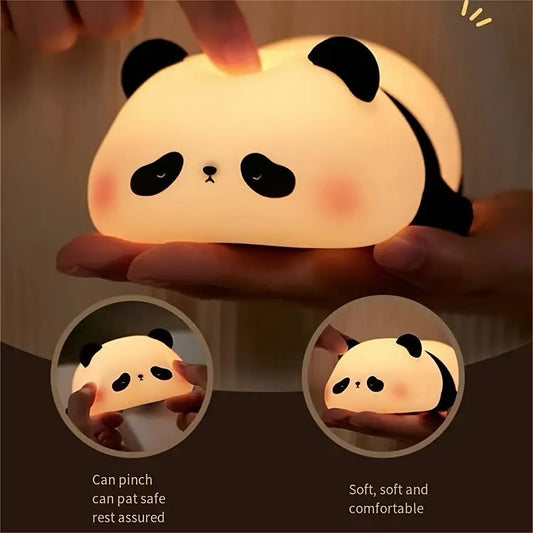 Cute Panda LED Night Light Touch Sensor Cartoon Kid's