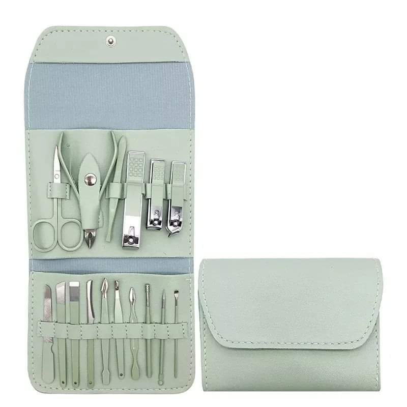 16-piece manicure pedicure set with case