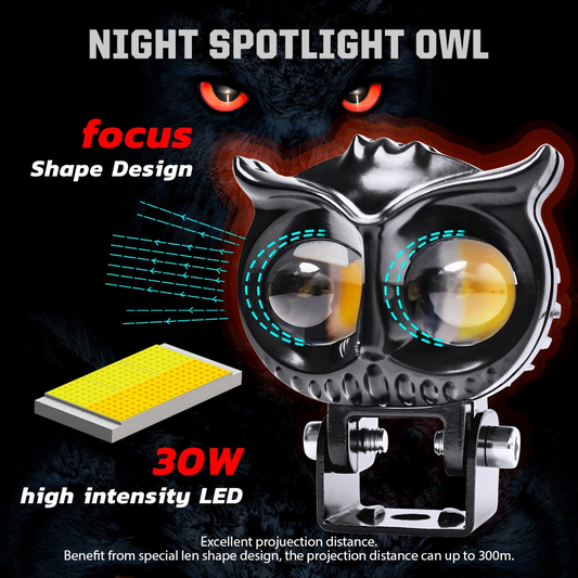 Universal Owl LED Light Metal Dual Colour