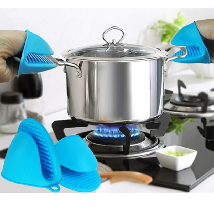 Silicone Oven Mitts Heat Resistant  (Pair 1) Non-Slip Pot Holders for Kitchen, BBQ & Baking – Waterproof Cooking Gloves (1 Pair)