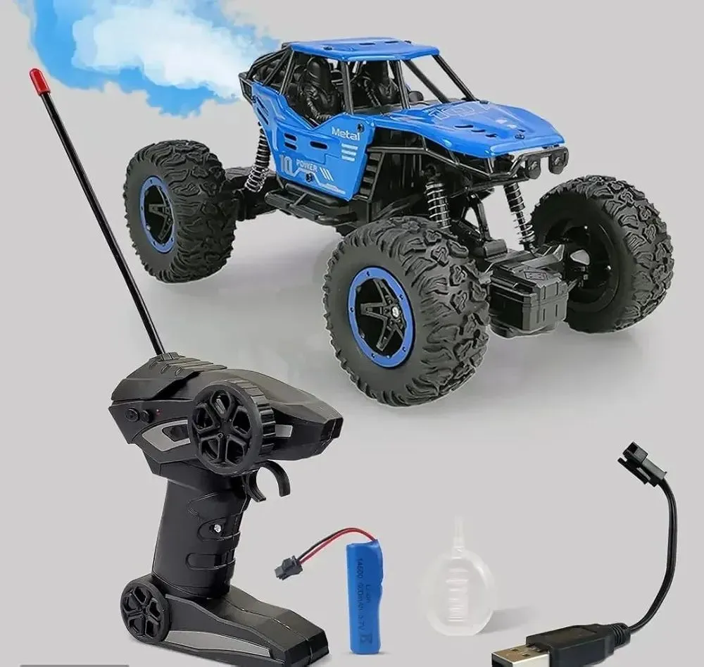 Remote Control Monster Truck with Mist Smoke & LED Lights