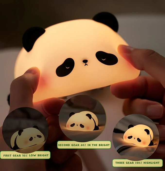 Cute Panda LED Night Light Touch Sensor Cartoon Kid's