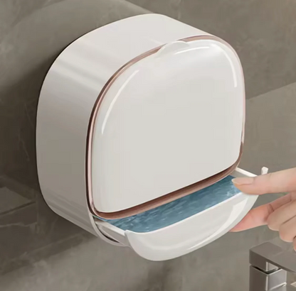 Wall Mounted Soap Box With Flip Cover