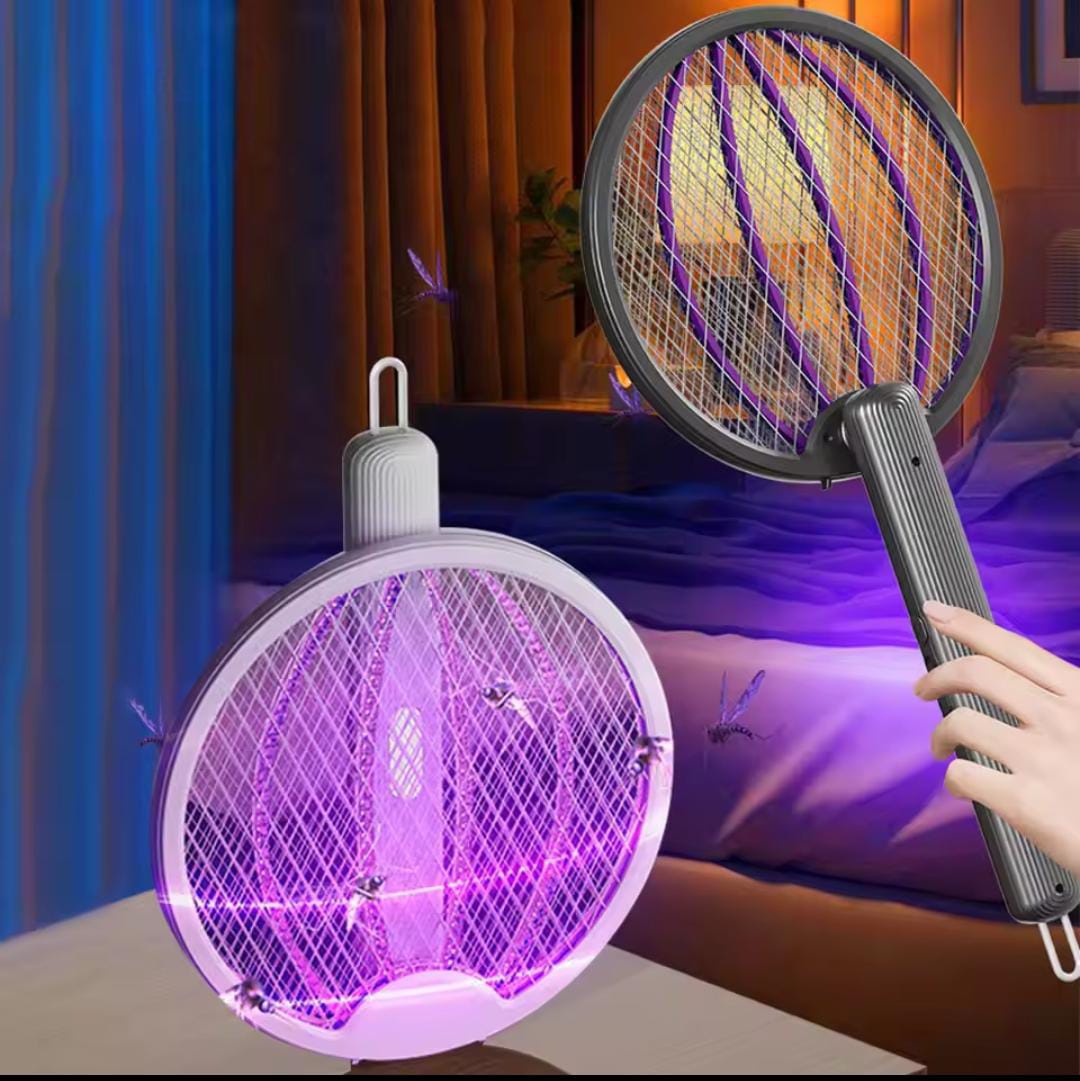 ⚡ Electric Mosquito Killer Fly Swatter 🦟🔋  Foldable | Rechargeable | Powerful & Portable