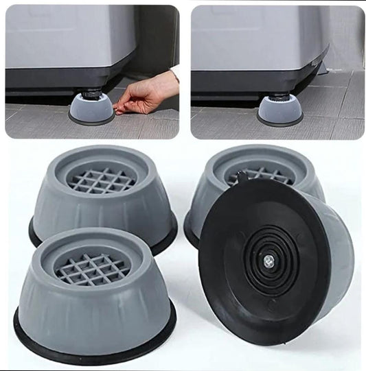 Premium Anti-Vibration Pads (Pack of 4) for Washing Machines, Dryers & Appliances – Heavy-Duty Shock Absorbing Rubber Feet, Noise & Vibration Reduction