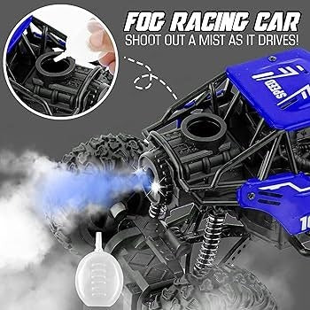 Remote Control Monster Truck with Mist Smoke & LED Lights