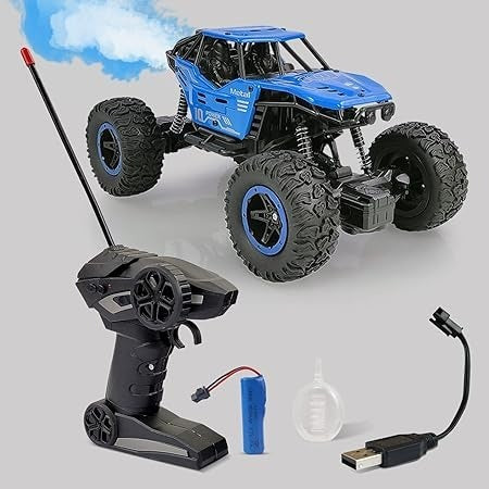 Remote Control Monster Truck with Mist Smoke & LED Lights