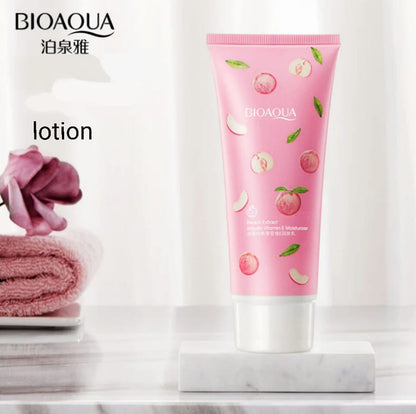 BIOAQUA PEACH EXTRACT HEXAPEPTIDE FERMENT HAND CREAM 30GM