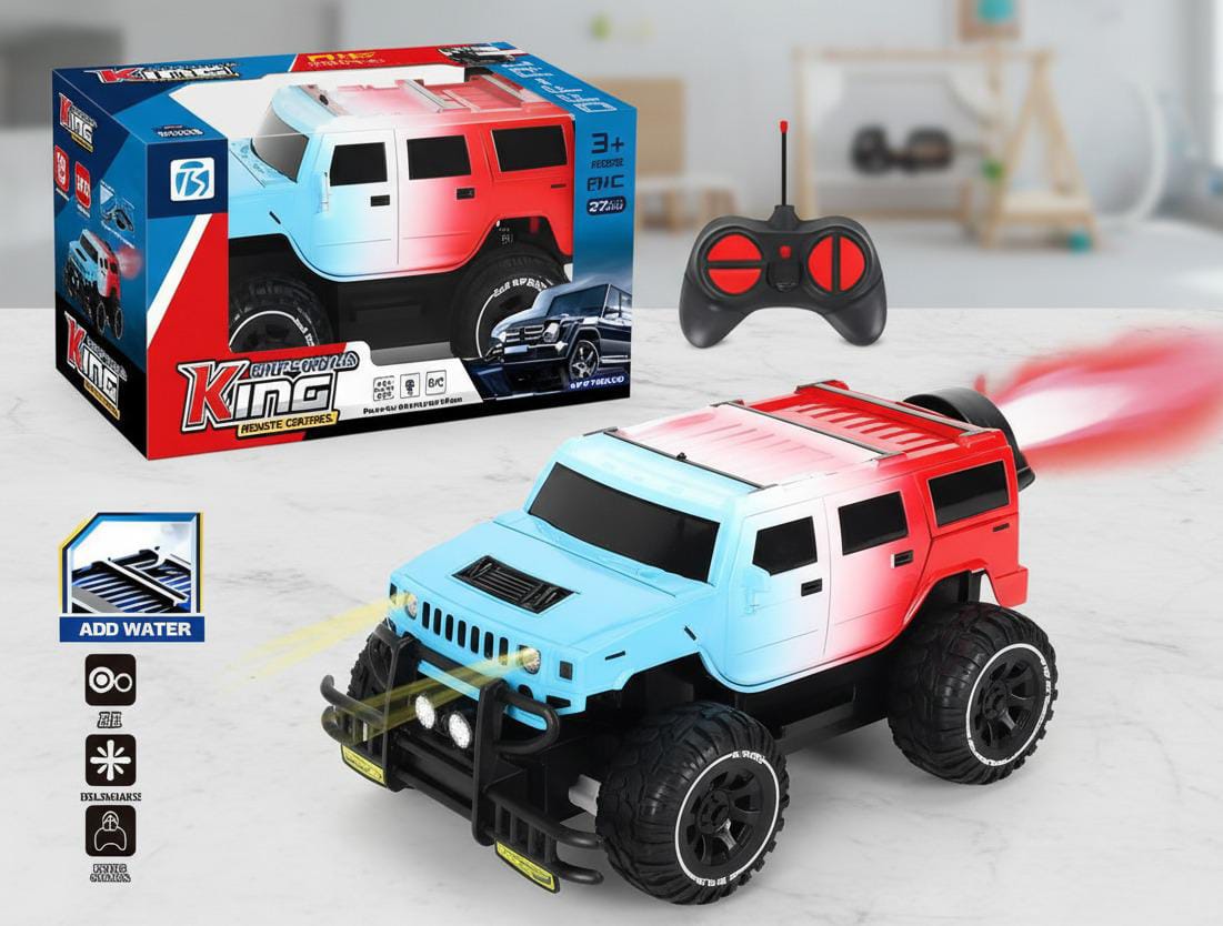 Super Cool King Remote Control Car |  Off Road Remote control Car Light Effect with smoky Spray