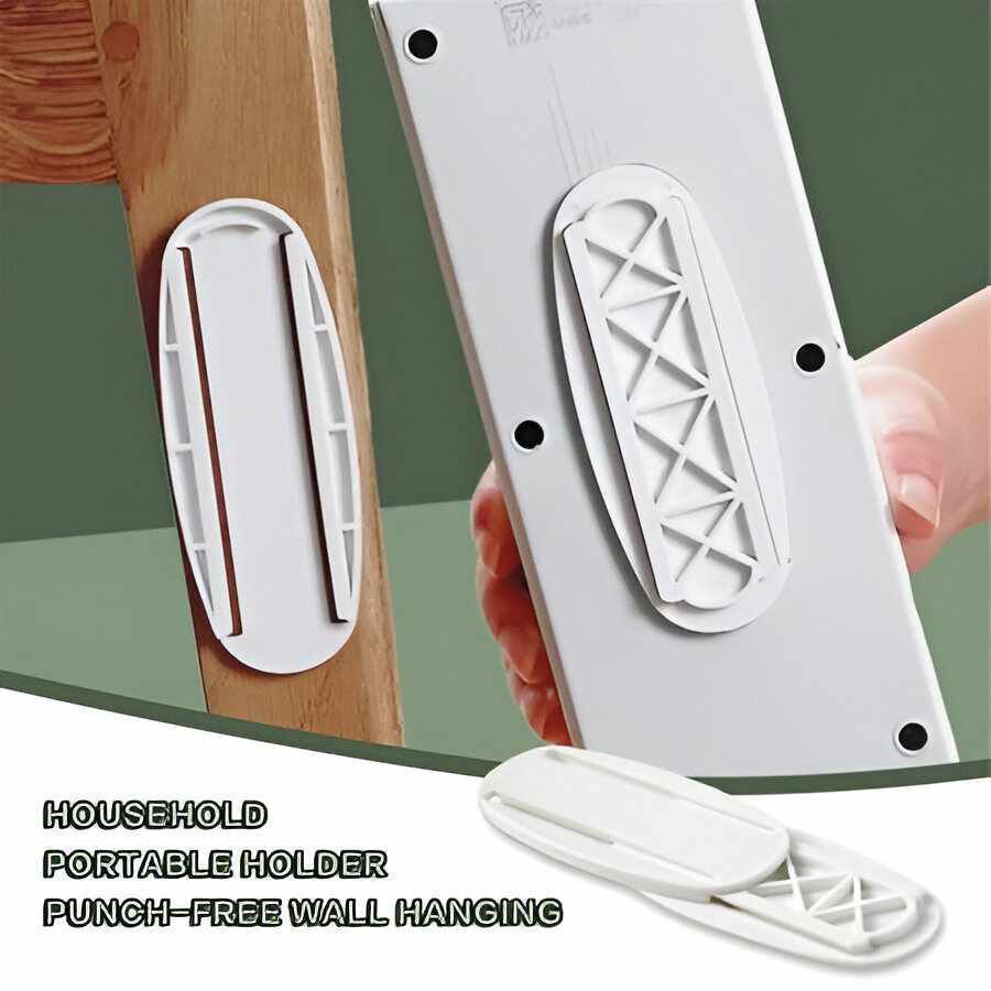 Self-Adhesive Socket Fixer | Power Strip Fixator | Wall-Mounted & Punch-Free Organizer