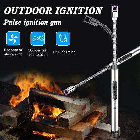 🔥 USB Electric Plasma Lighter Windproof | Flameless | Rechargeable via USB