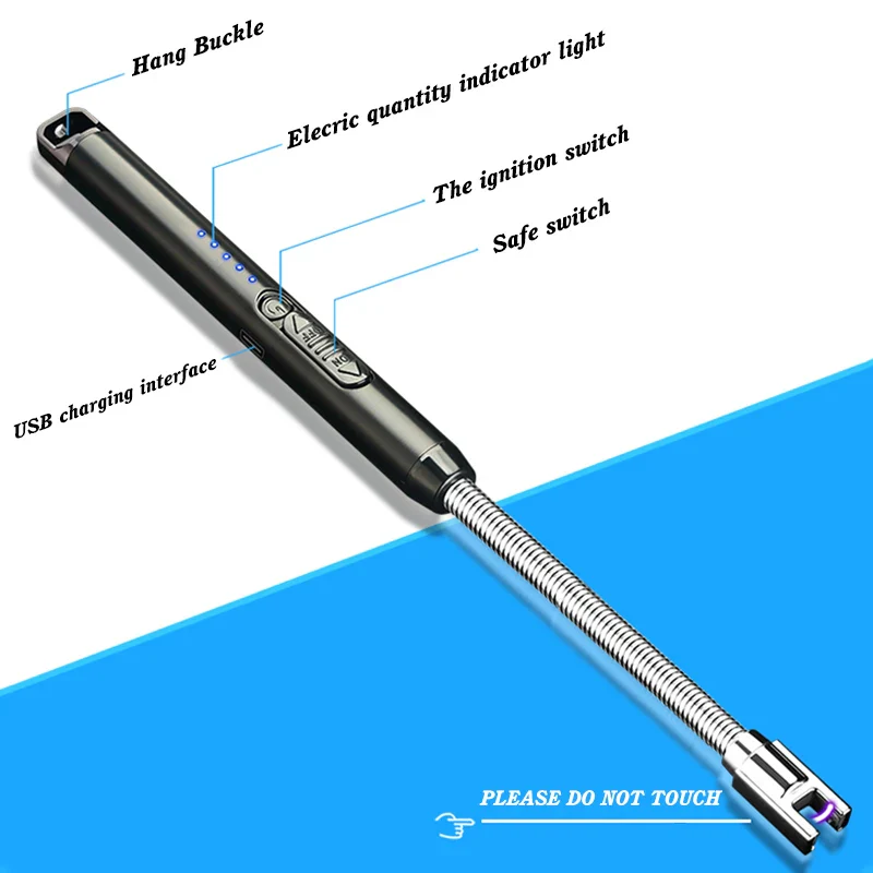 🔥 USB Electric Plasma Lighter Windproof | Flameless | Rechargeable via USB