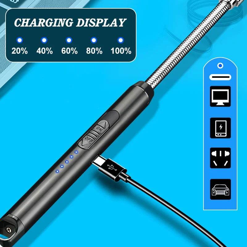 🔥 USB Electric Plasma Lighter Windproof | Flameless | Rechargeable via USB