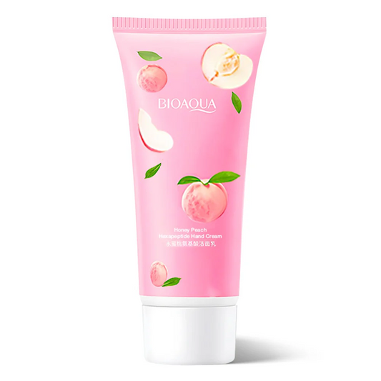 BIOAQUA PEACH EXTRACT HEXAPEPTIDE FERMENT HAND CREAM 30GM