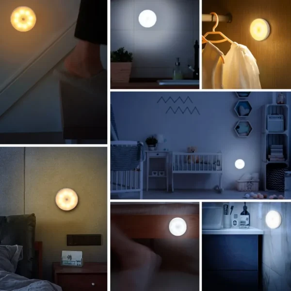 Rechargeable LED Light Motion Sensor Night Light (Pack of 2)