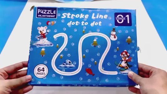 64 Pages Reusable Magical Tracing Workbook Set with Marker & Duster