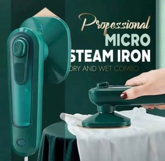 Mini Handheld Wet & Dry Micro Steam Iron – 2-in-1 Portable Garment Iron