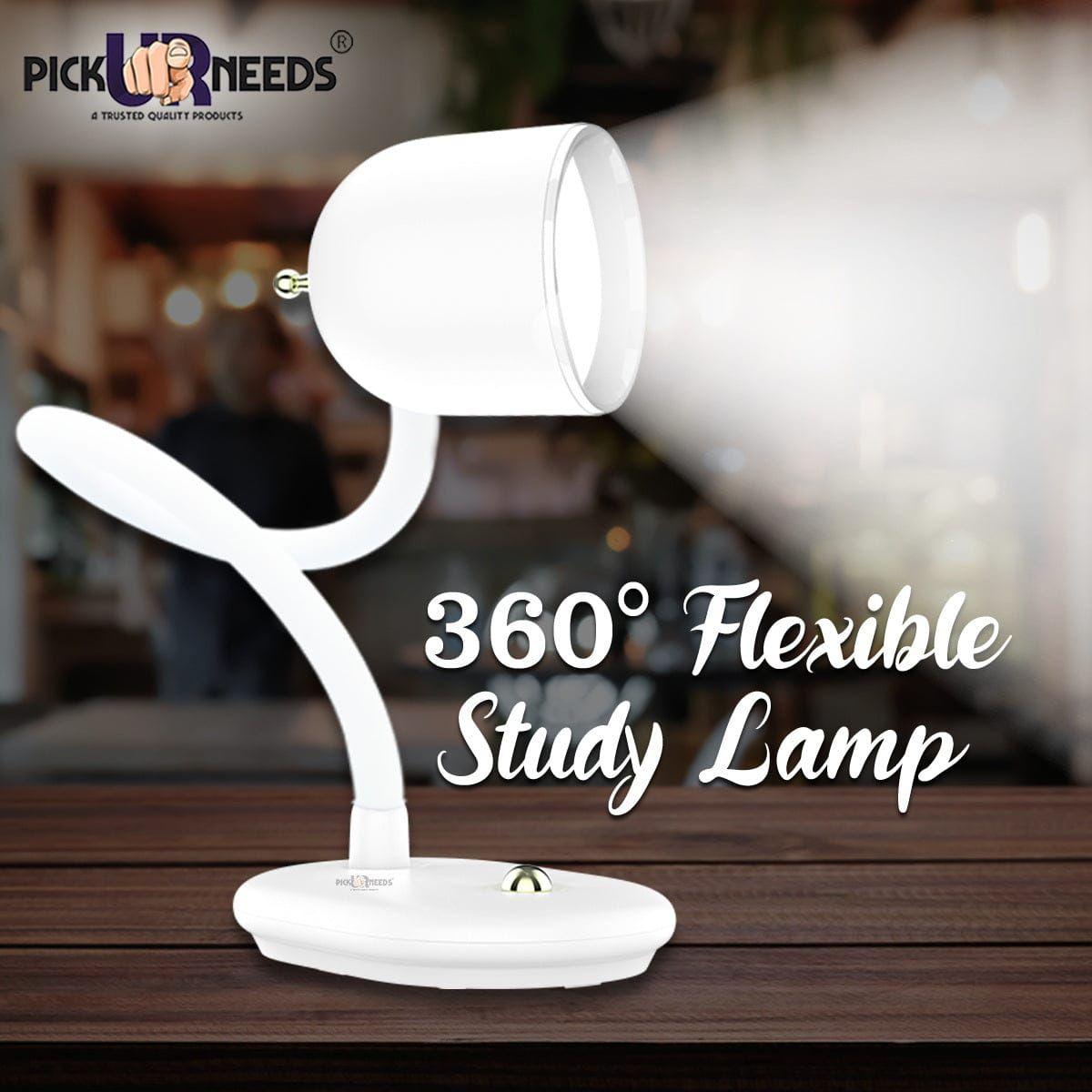 Rechargeable LED Touch Study Table Lamp for Kids | Eye Protection, USB Charging, Dimmable Light for Students & Reading